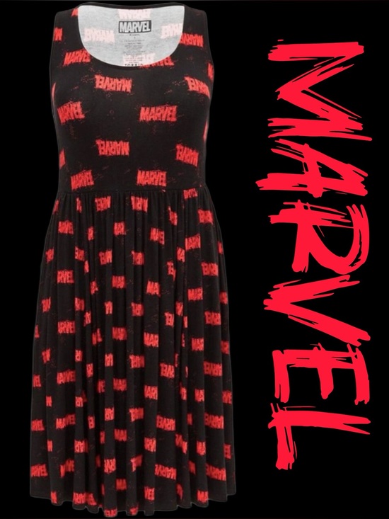 torrid Dresses & Skirts - Torrid MARVEL Stretchy Skater Midi Pocket Dress 0X XL